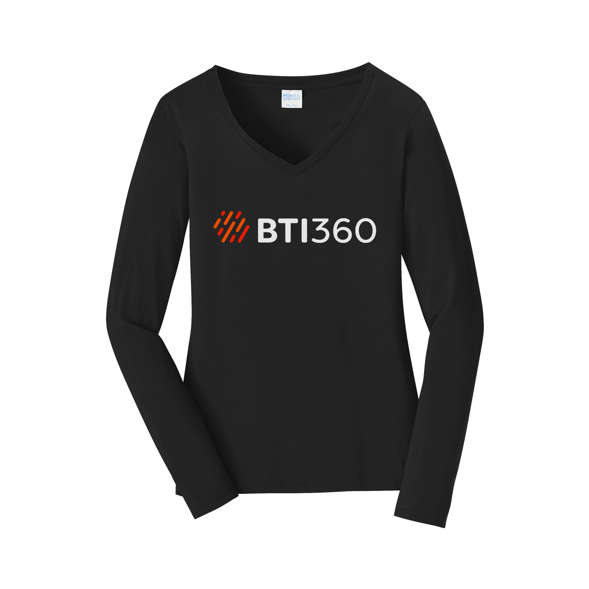 bti360-womens-long-sleeve-v-neck-dtf-front-LPC450VLS-jetblack-flat-front