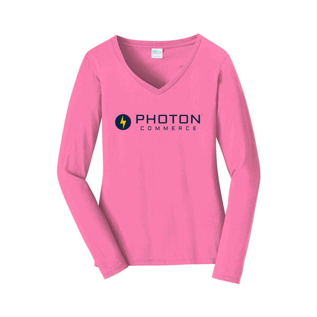 photoncommerce-womens-long-sleeve-v-neck-dtf-front-LPC450VLS-newpink-flat-front