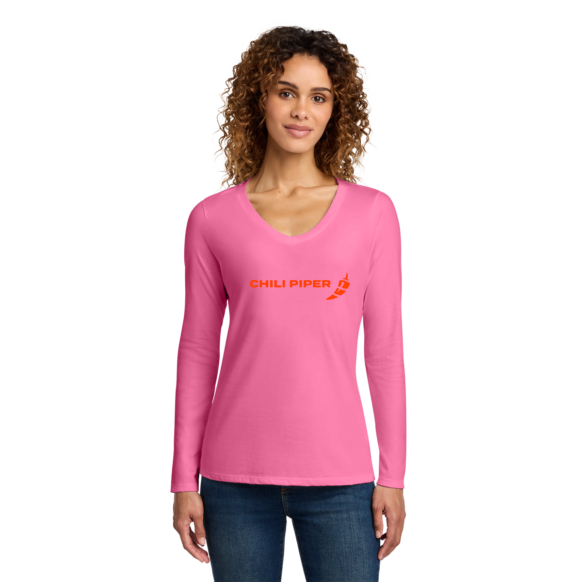 chilipiper-womens-long-sleeve-v-neck-primary-mockup