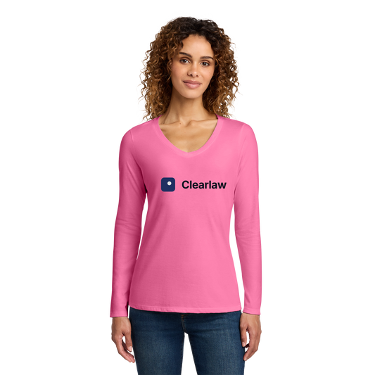 clearlaw-womens-long-sleeve-v-neck-primary-mockup