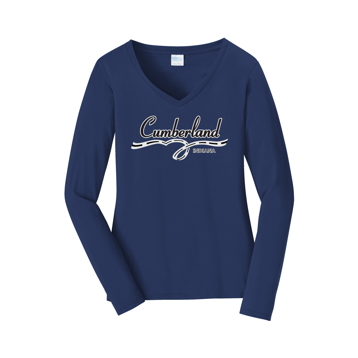 cumberland-womens-long-sleeve-v-neck-dtf-front-LPC450VLS-teamnavy-flat-front