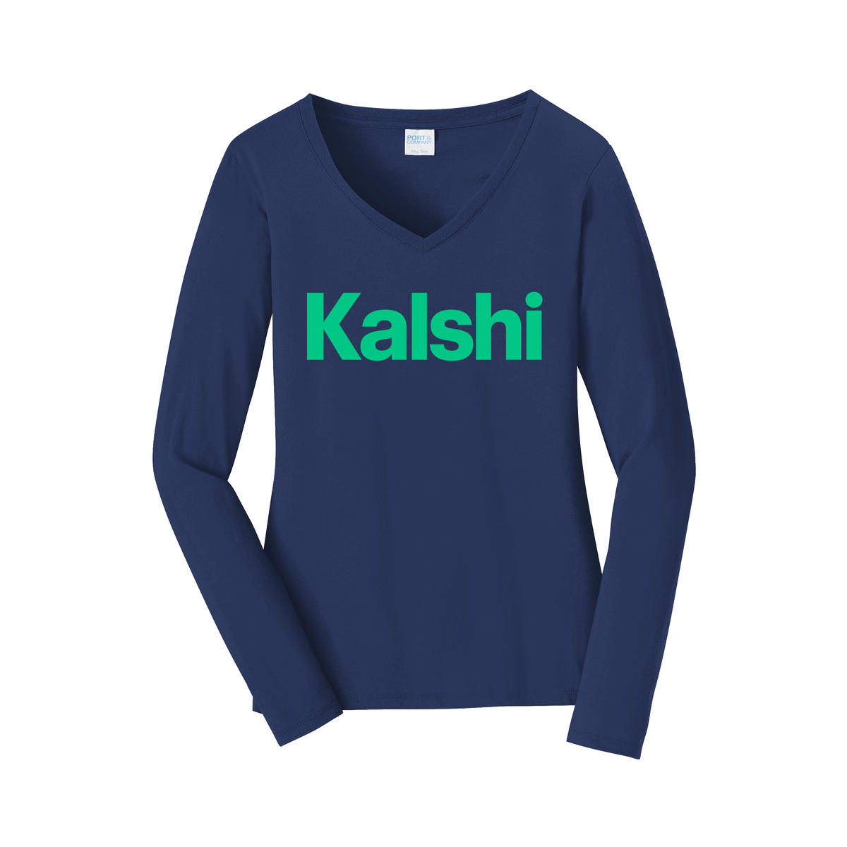 kalshi-womens-long-sleeve-v-neck-dtf-front-LPC450VLS-teamnavy-flat-front