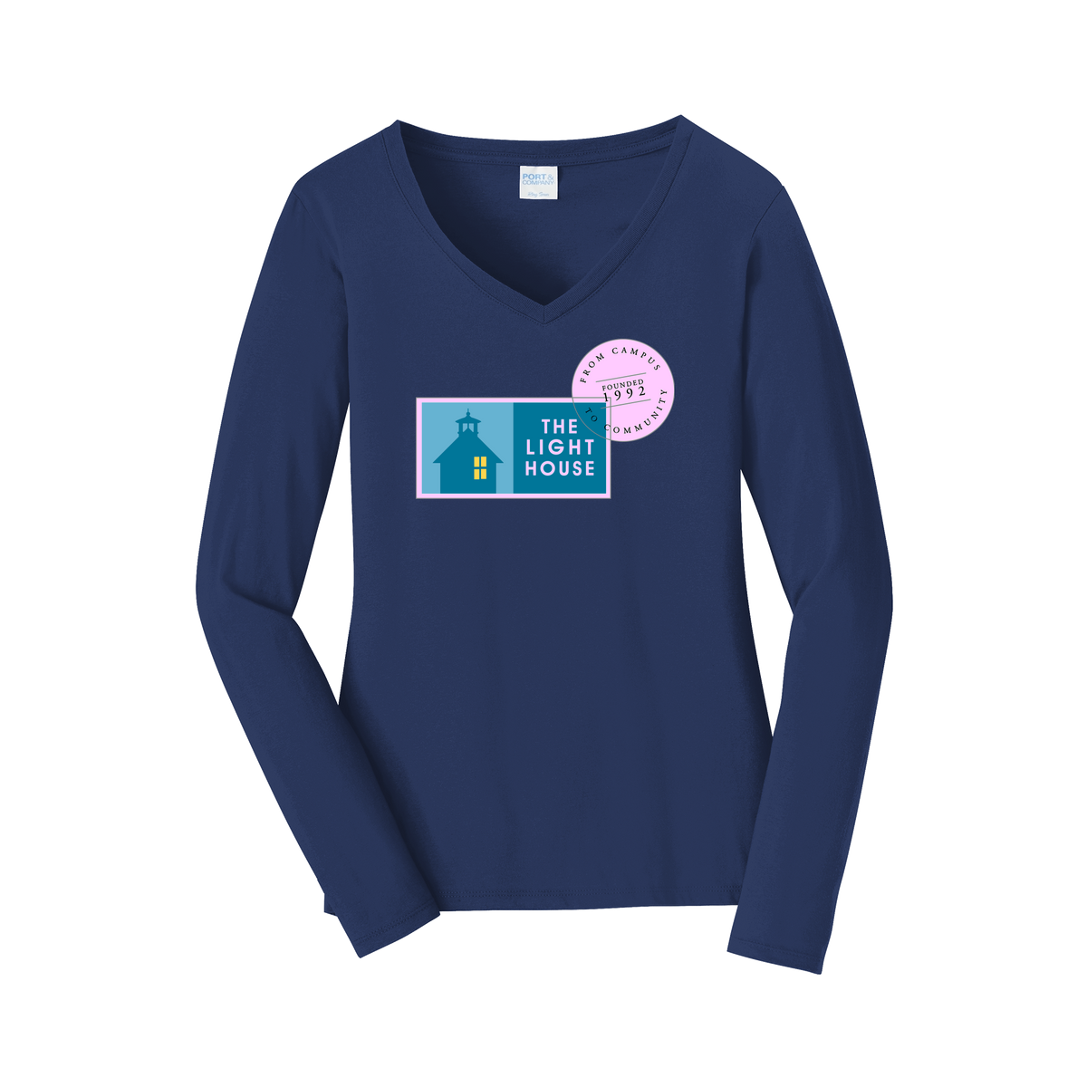 lhcampus-womens-long-sleeve-v-neck-dtf-front-LPC450VLS-teamnavy-flat-front