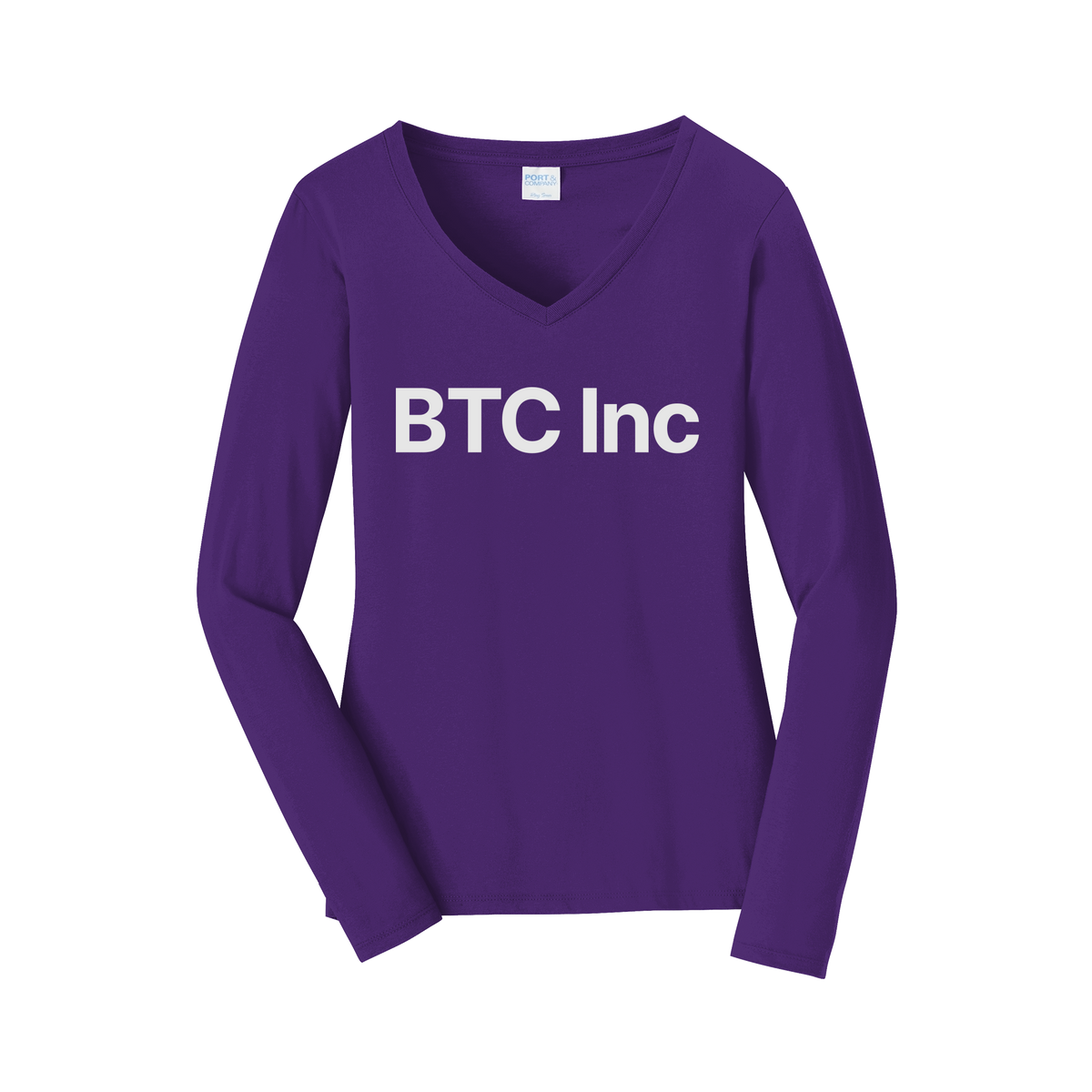 btc-womens-long-sleeve-v-neck-dtf-front-LPC450VLS-teampurple-flat-front