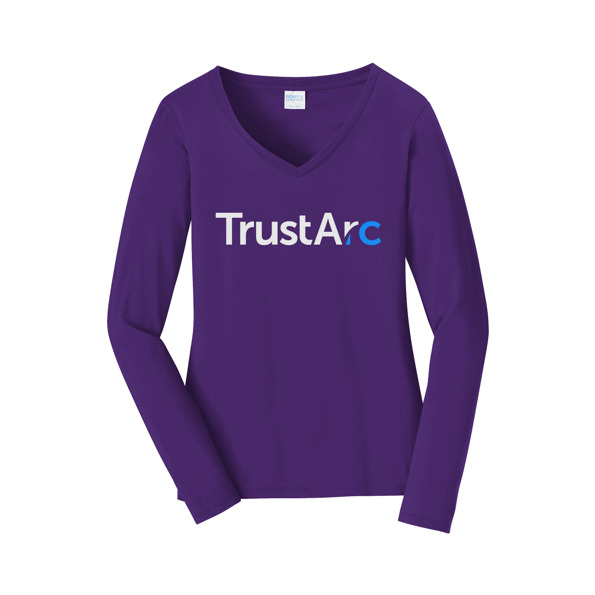 trustarc-womens-long-sleeve-v-neck-dtf-front-LPC450VLS-teampurple-flat-front