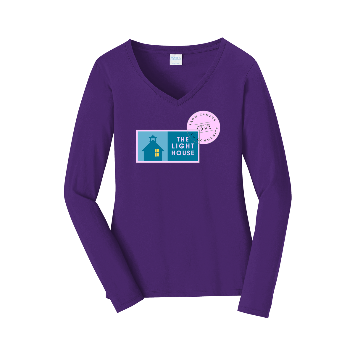 lhcampus-womens-long-sleeve-v-neck-dtf-front-LPC450VLS-teampurple-flat-front