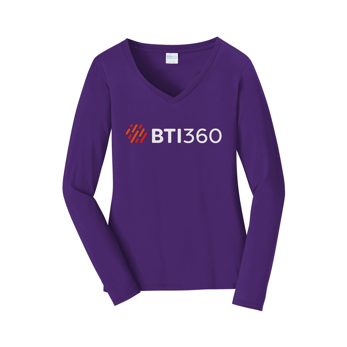 bti360-womens-long-sleeve-v-neck-dtf-front-LPC450VLS-teampurple-flat-front