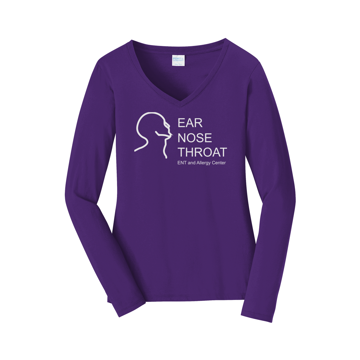 entnwa-womens-long-sleeve-v-neck-dtf-front-LPC450VLS-teampurple-flat-front
