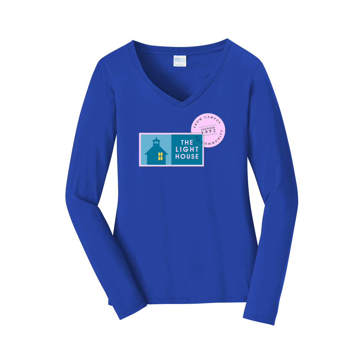 lhcampus-womens-long-sleeve-v-neck-dtf-front-LPC450VLS-trueroyal-flat-front