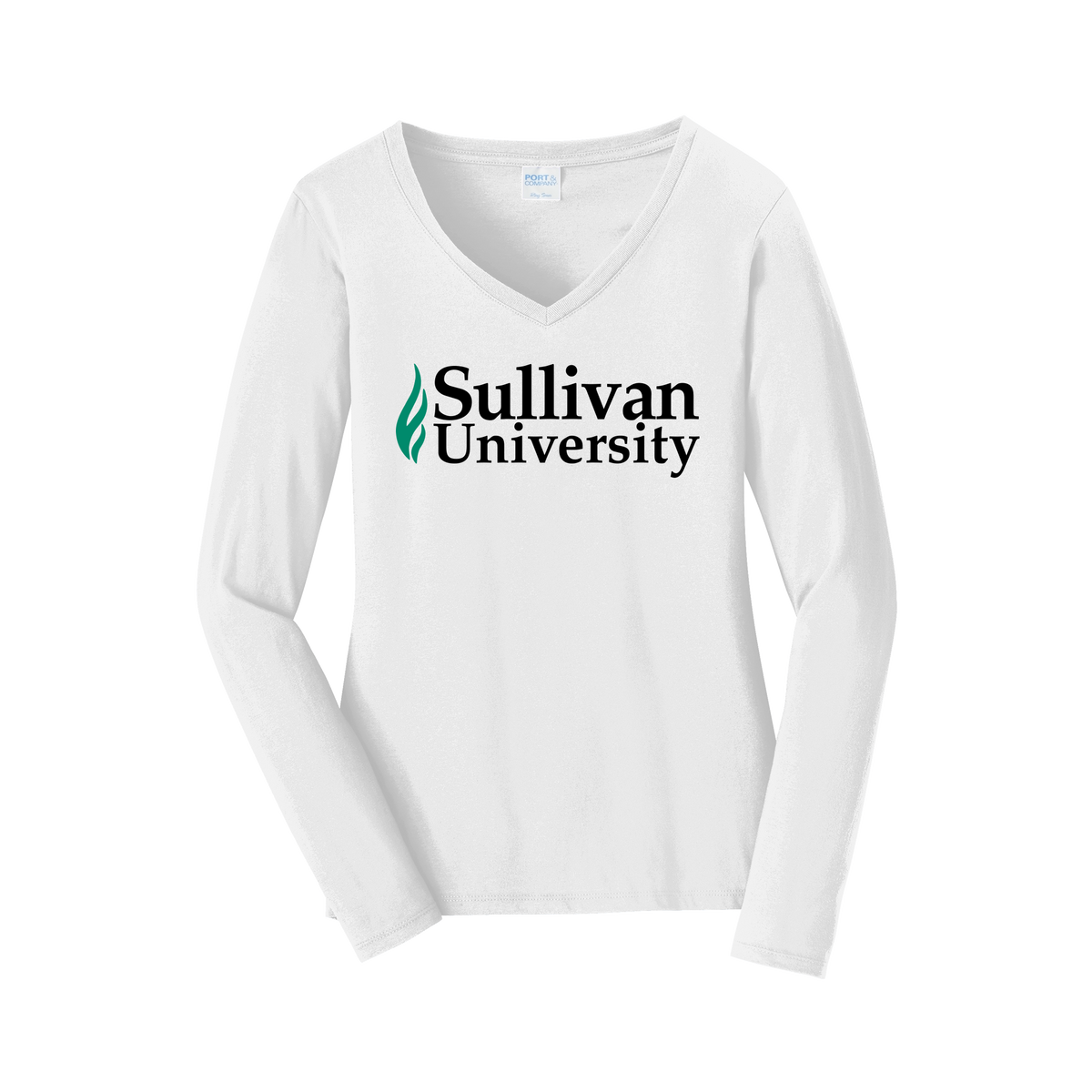 sullivan-womens-long-sleeve-v-neck-dtf-front-LPC450VLS-white-flat-front