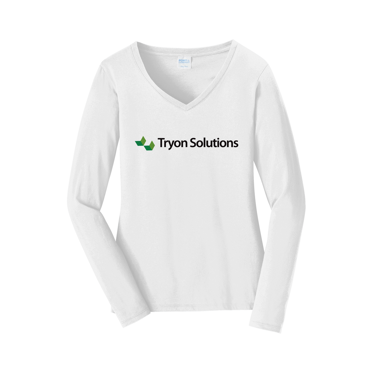 tryonsolutions-womens-long-sleeve-v-neck-dtf-front-LPC450VLS-white-flat-front
