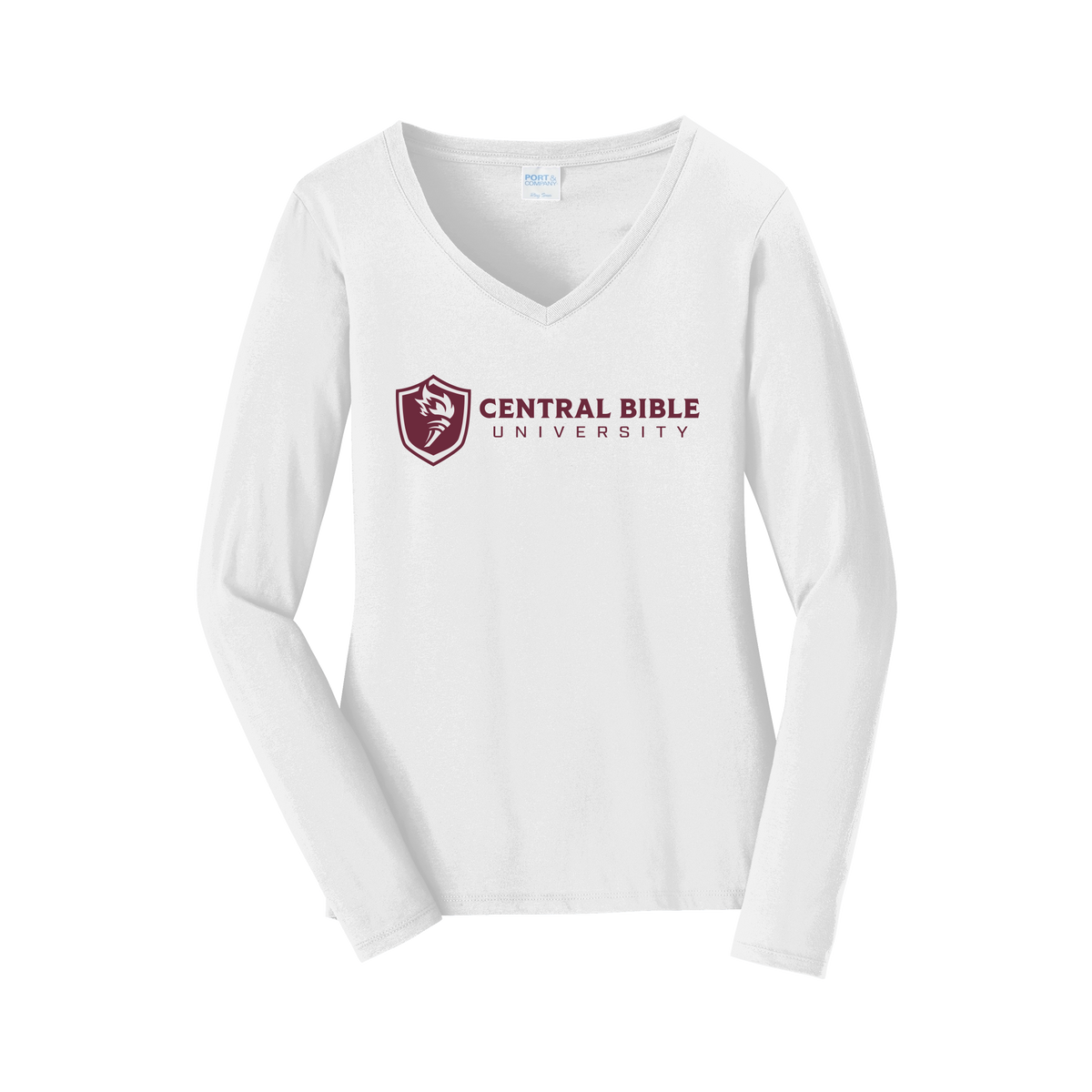 centralbible-womens-long-sleeve-v-neck-dtf-front-LPC450VLS-white-flat-front