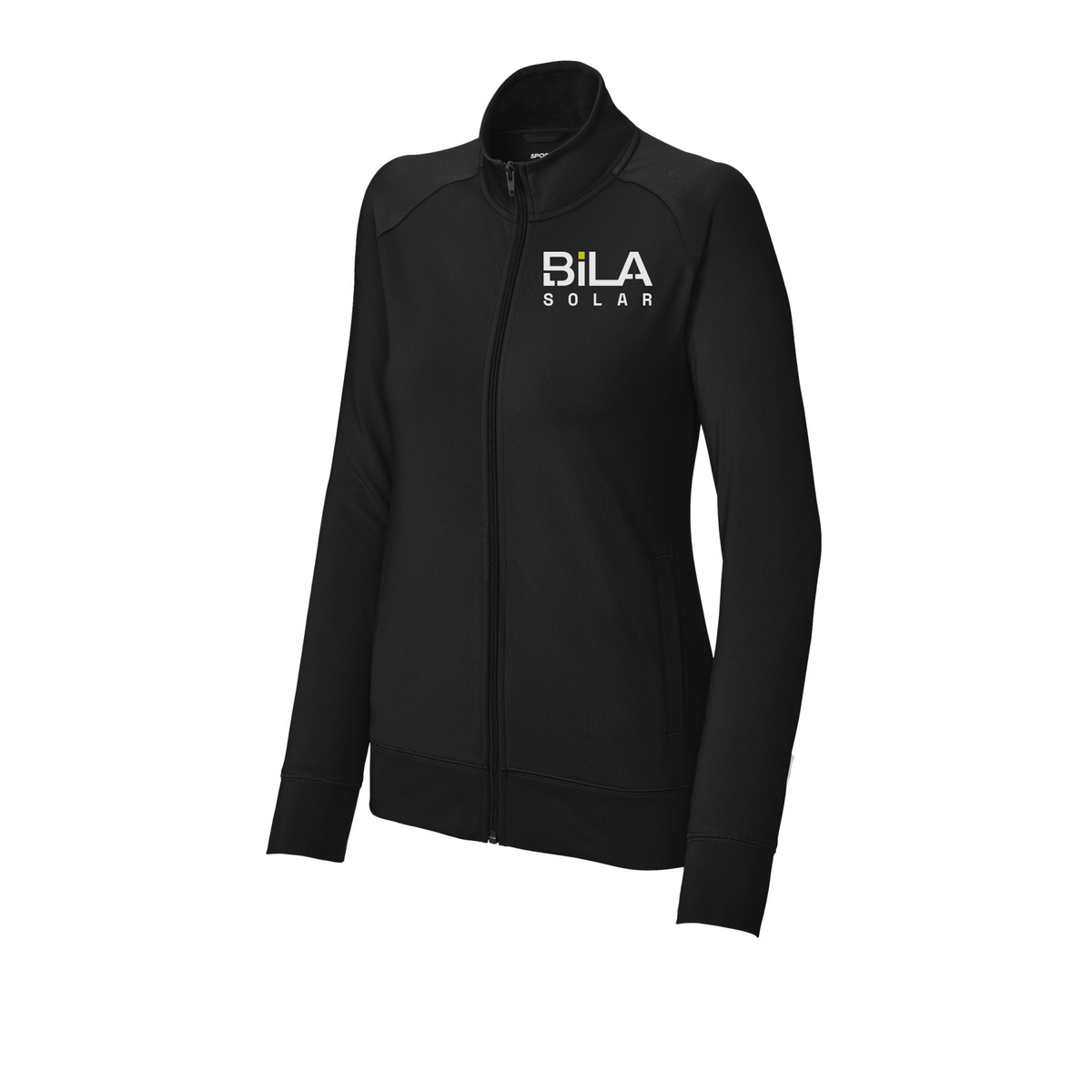 bilasolar-sport-tek-womens-cadet-jacket-embroidery-leftchest-LST857-black-flat-front