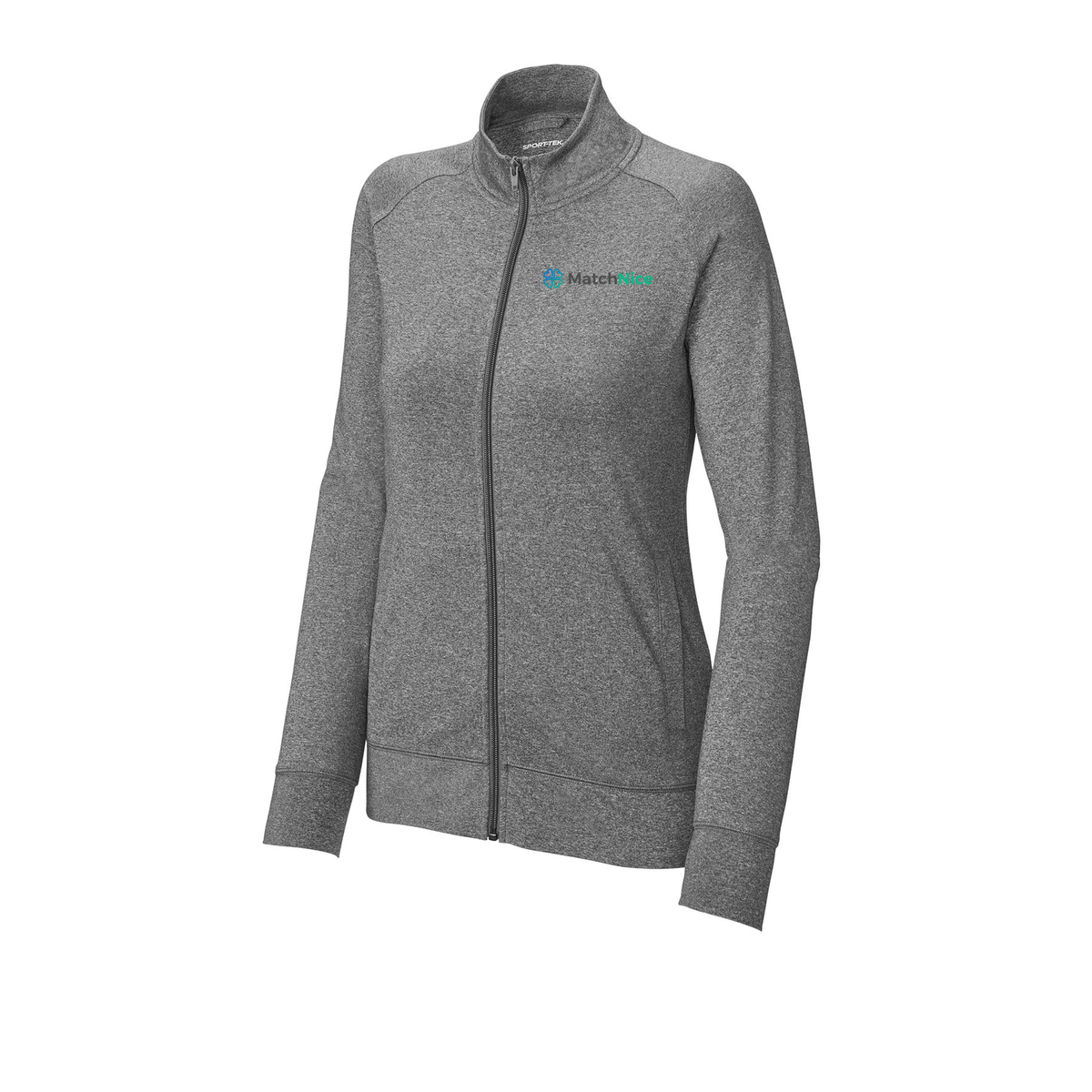 matchnice-sport-tek-womens-cadet-jacket-embroidery-leftchest-LST857-charcoalgreyheather-flat-front