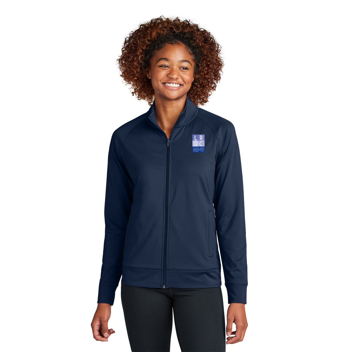littlerockdermatology-sport-tek-womens-cadet-jacket-primary-mockup