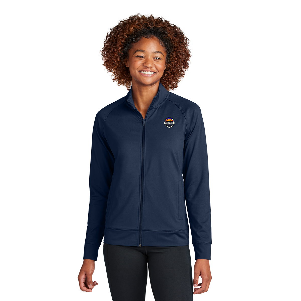waterfront-operations-sport-tek-womens-cadet-jacket-primary-mockup