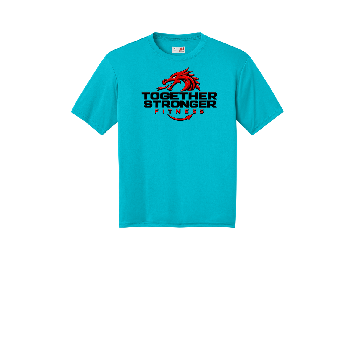 togetherstrongerfitness-a4-cooling-performance-tee-dtf-front-N3142-electricblue-flat-front