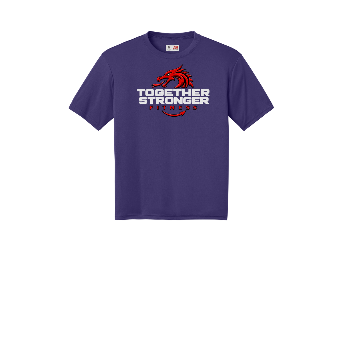togetherstrongerfitness-a4-cooling-performance-tee-dtf-front-N3142-purple-flat-front