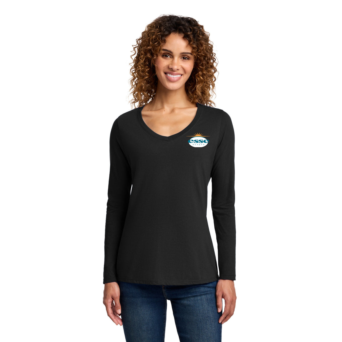 Women's Long Sleeve V-Neck Tee