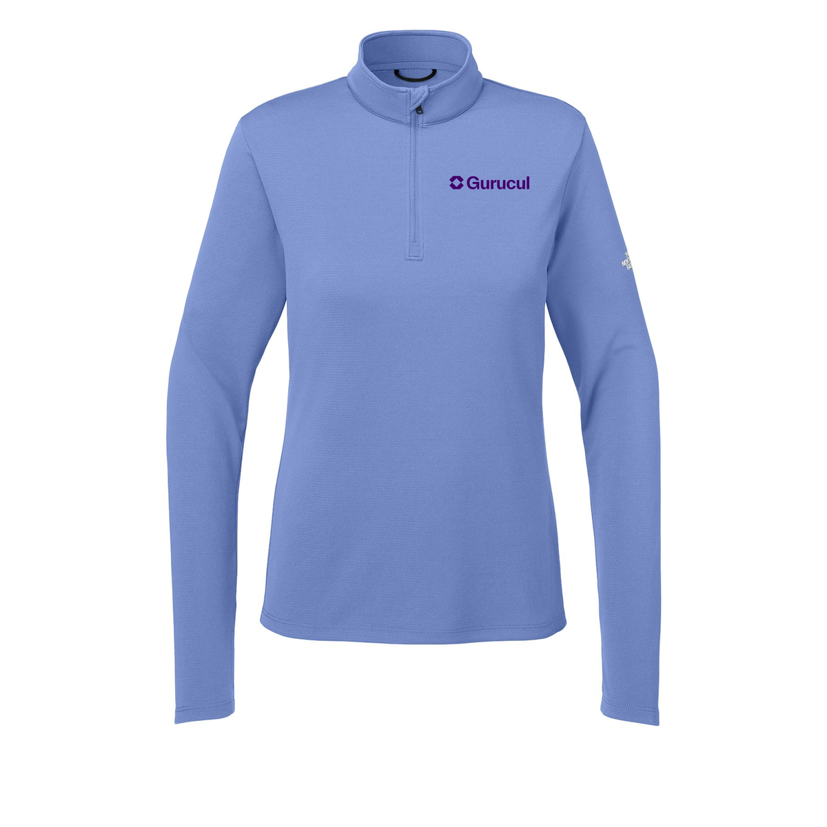 gurucul-the-north-face-womens-ambition-14-zip-embroidery-leftchest-NF0A8ENQ-deepperiwinkle-flat-front
