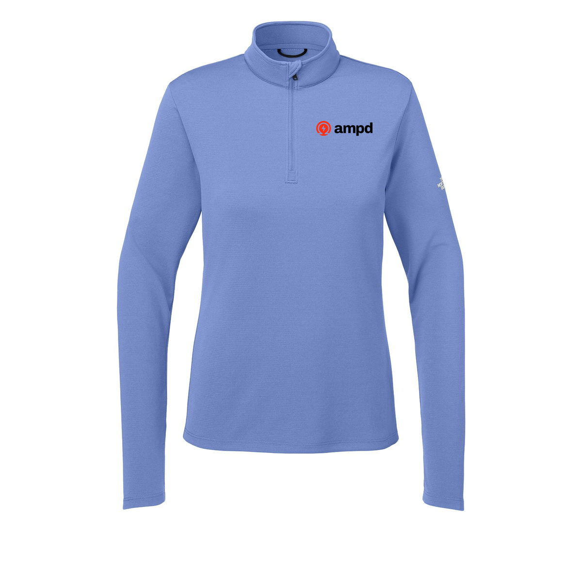 ampd-the-north-face-womens-ambition-14-zip-embroidery-leftchest-NF0A8ENQ-deepperiwinkle-flat-front
