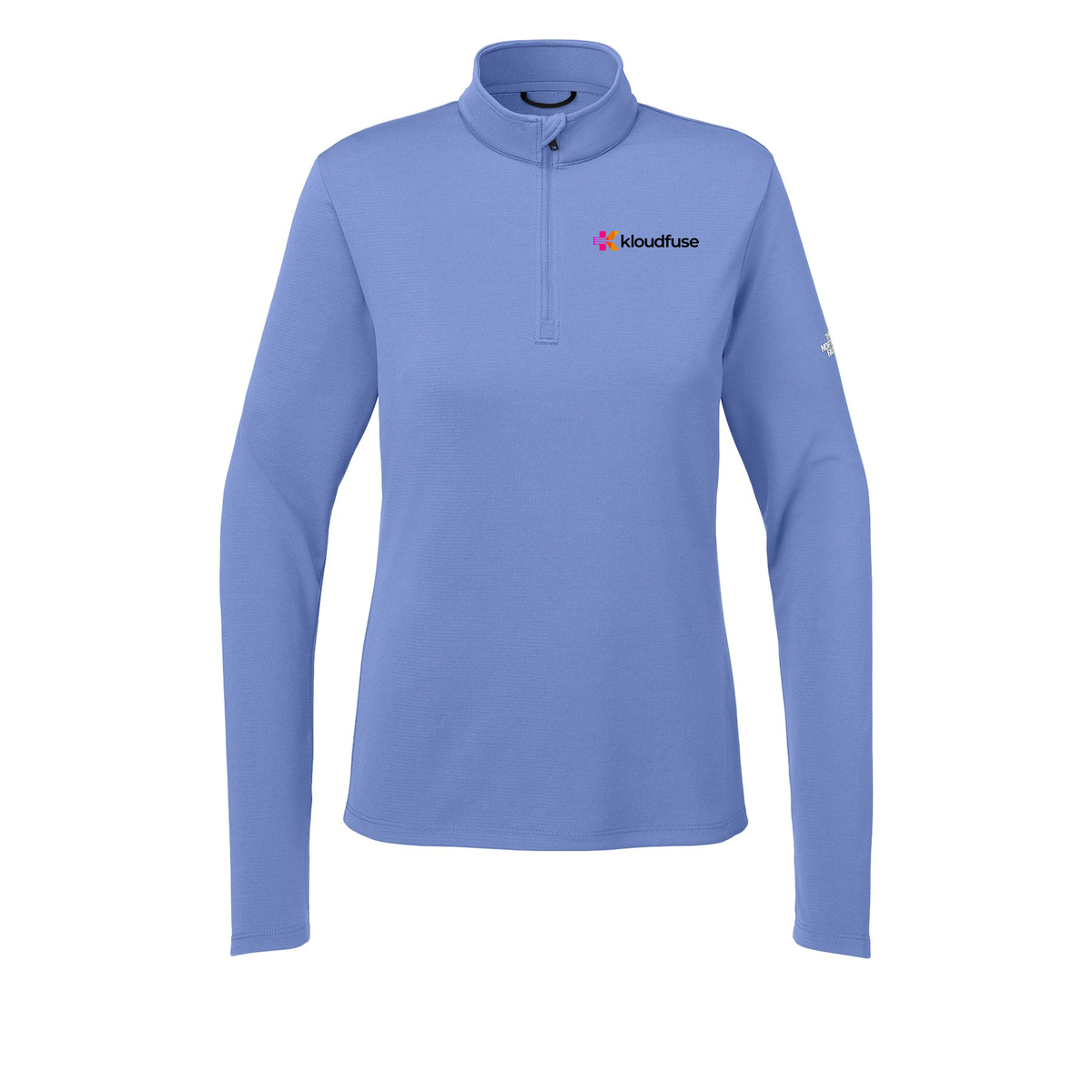 kloudfuse-the-north-face-womens-ambition-14-zip-embroidery-leftchest-NF0A8ENQ-deepperiwinkle-flat-front