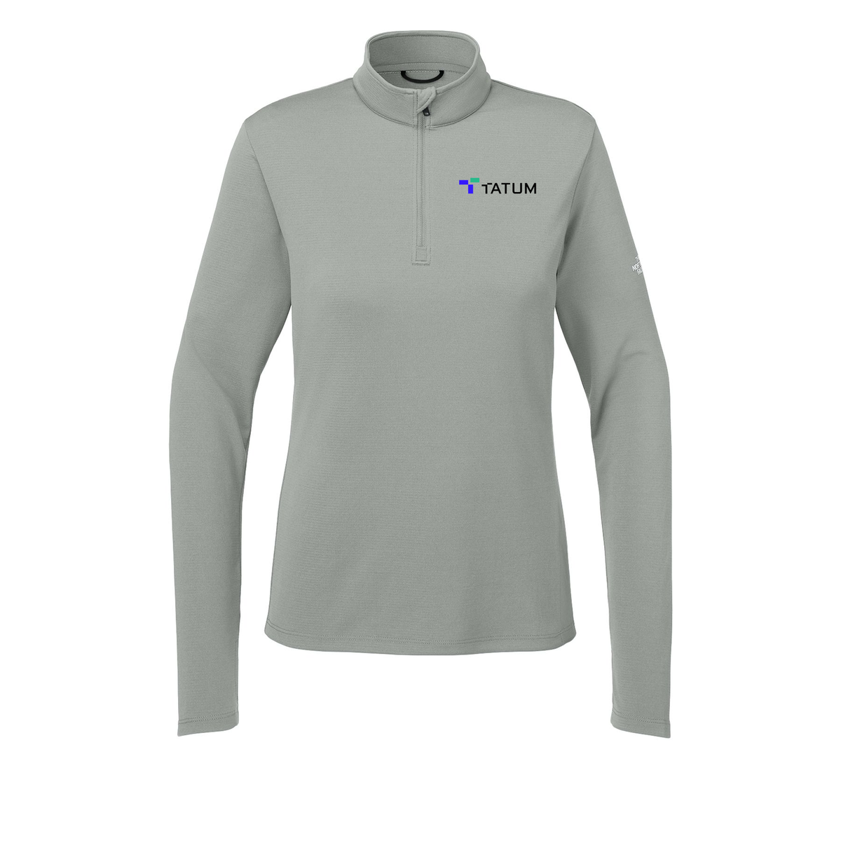 tatum-the-north-face-womens-ambition-14-zip-embroidery-leftchest-NF0A8ENQ-meldgreyheather-flat-front
