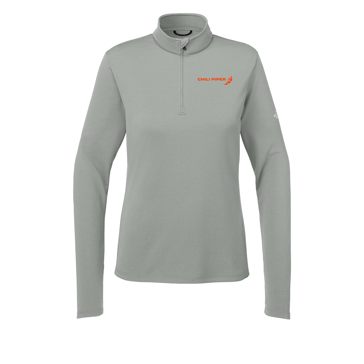 chilipiper-the-north-face-womens-ambition-14-zip-embroidery-leftchest-NF0A8ENQ-meldgreyheather-flat-front