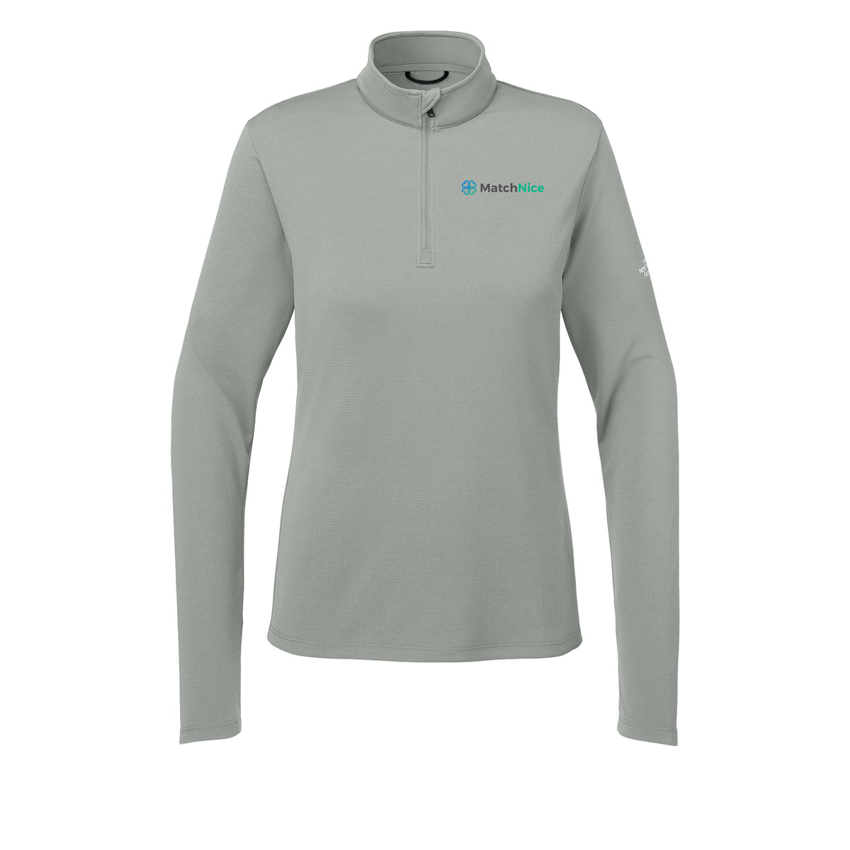 matchnice-the-north-face-womens-ambition-14-zip-embroidery-leftchest-NF0A8ENQ-meldgreyheather-flat-front