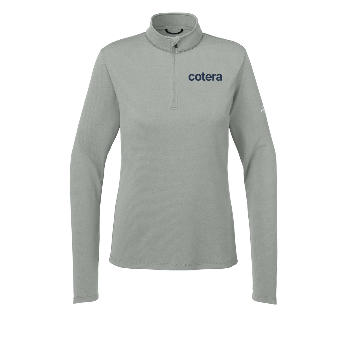 cotera-the-north-face-womens-ambition-14-zip-embroidery-leftchest-NF0A8ENQ-meldgreyheather-flat-front
