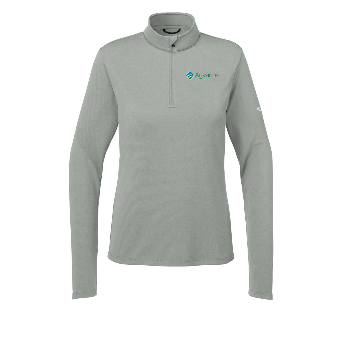 agvance-the-north-face-womens-ambition-14-zip-embroidery-leftchest-NF0A8ENQ-meldgreyheather-flat-front