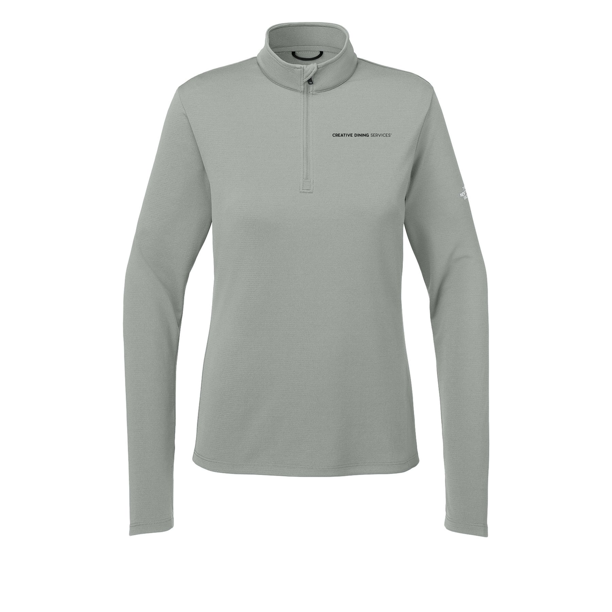 creativedining-the-north-face-womens-ambition-14-zip-embroidery-leftchest-NF0A8ENQ-meldgreyheather-flat-front