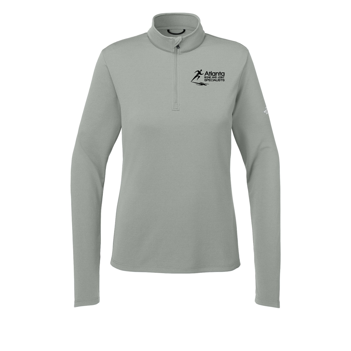atlantaboneandjoint-the-north-face-womens-ambition-14-zip-embroidery-leftchest-NF0A8ENQ-meldgreyheather-flat-front