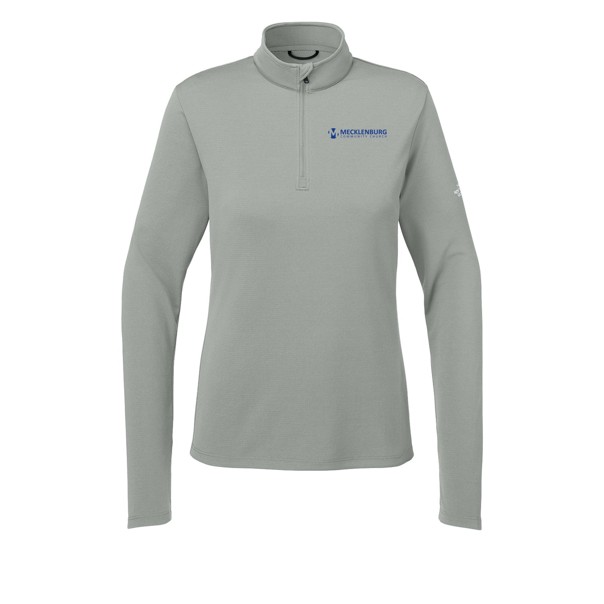 mecklenburg-the-north-face-womens-ambition-14-zip-embroidery-leftchest-NF0A8ENQ-meldgreyheather-flat-front