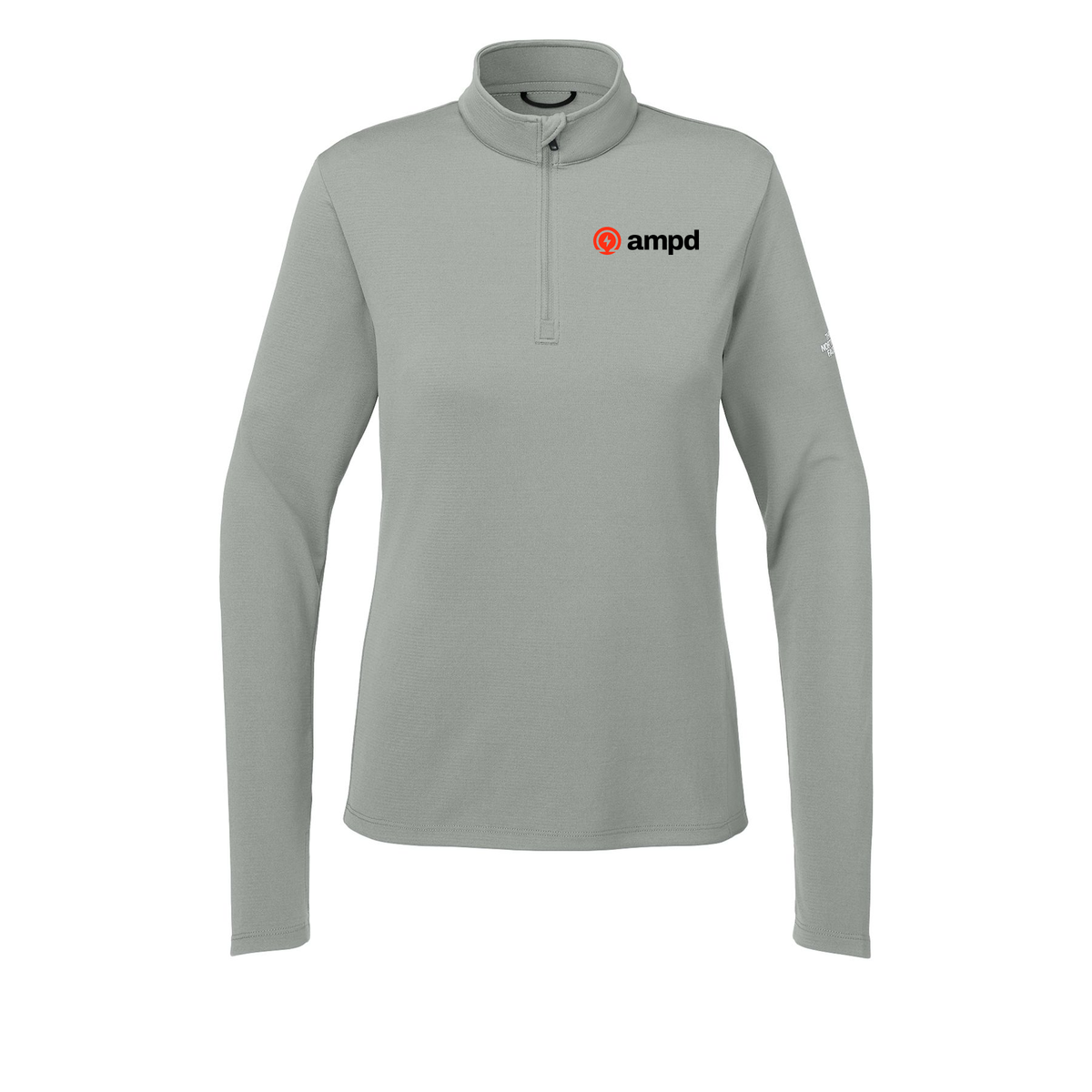 ampd-the-north-face-womens-ambition-14-zip-embroidery-leftchest-NF0A8ENQ-meldgreyheather-flat-front