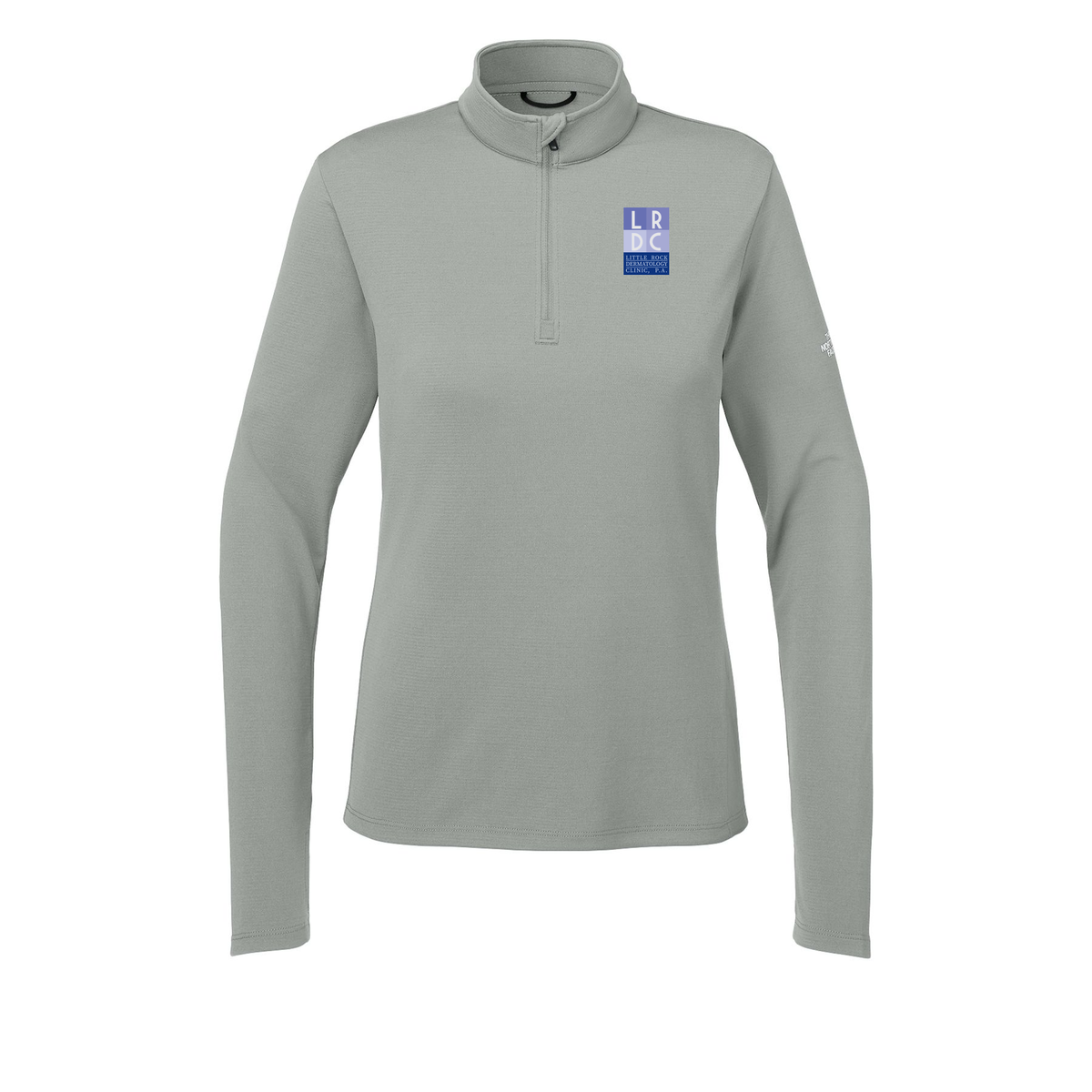 littlerockdermatology-the-north-face-womens-ambition-14-zip-embroidery-leftchest-NF0A8ENQ-meldgreyheather-flat-front