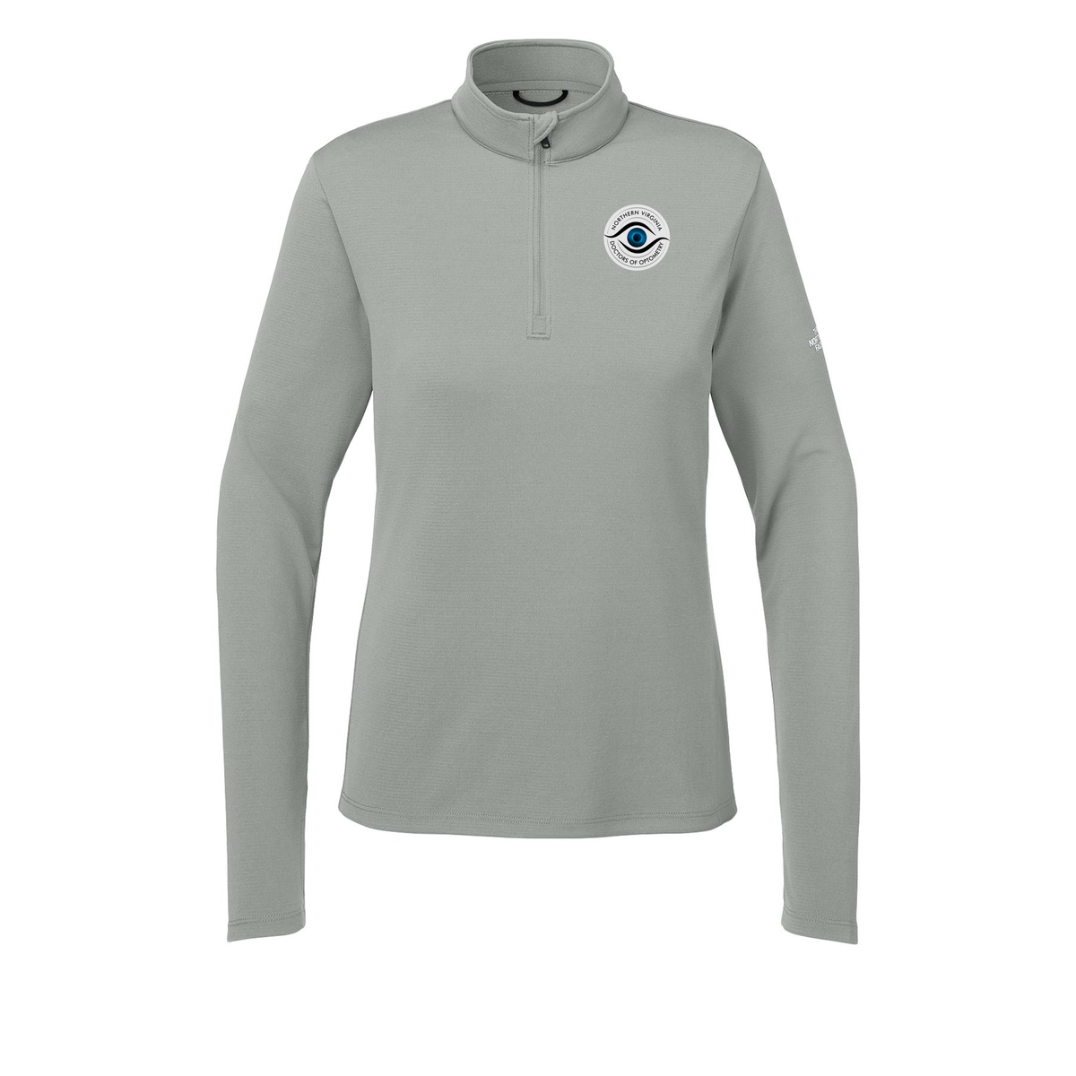 novaeyedocs-the-north-face-womens-ambition-14-zip-embroidery-leftchest-NF0A8ENQ-meldgreyheather-flat-front