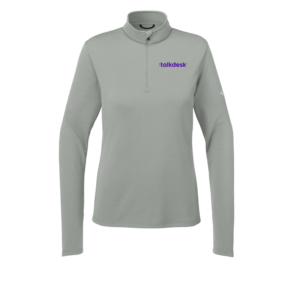 talkdesk-the-north-face-womens-ambition-14-zip-embroidery-leftchest-NF0A8ENQ-meldgreyheather-flat-front