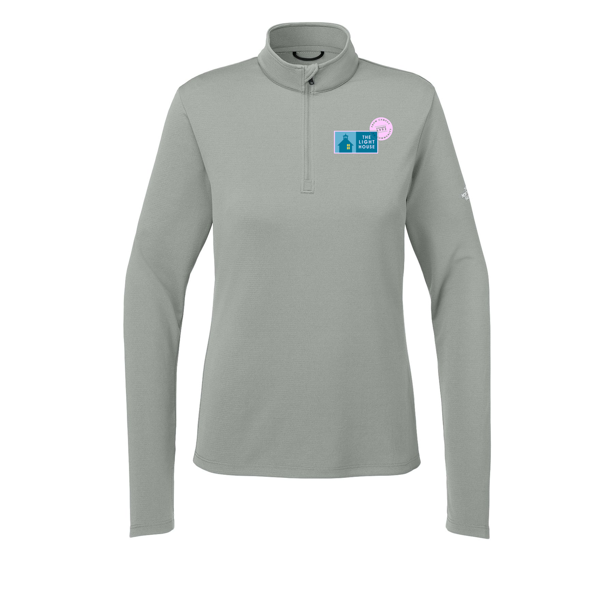 lhcampus-the-north-face-womens-ambition-14-zip-embroidery-leftchest-NF0A8ENQ-meldgreyheather-flat-front
