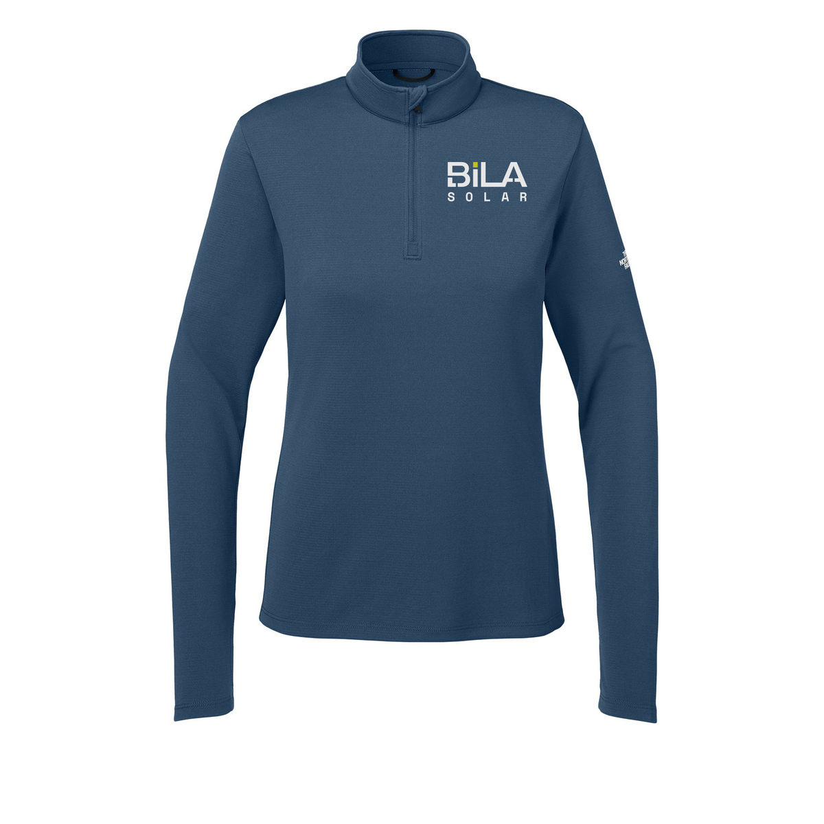 bilasolar-the-north-face-womens-ambition-14-zip-embroidery-leftchest-NF0A8ENQ-shadyblue-flat-front