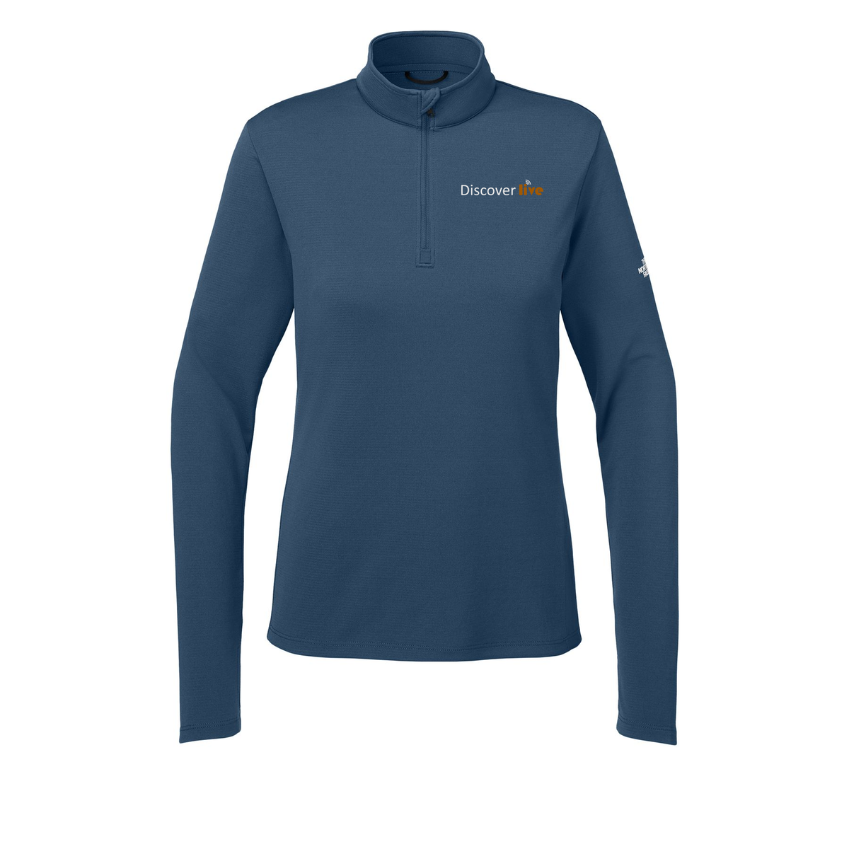 discover-the-north-face-womens-ambition-14-zip-embroidery-leftchest-NF0A8ENQ-shadyblue-flat-front