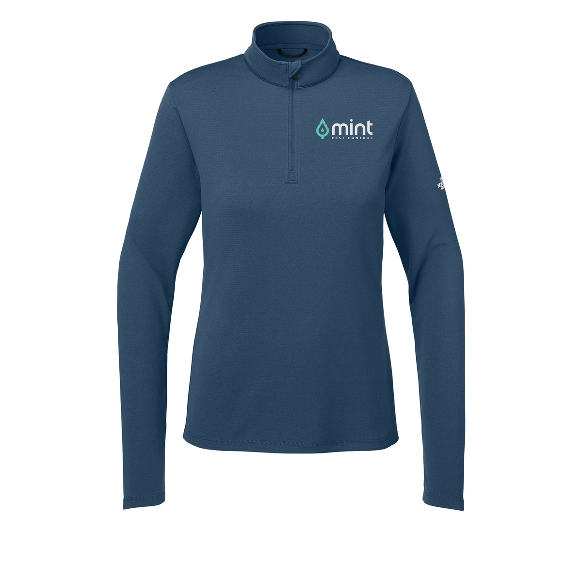 mintpest-the-north-face-womens-ambition-14-zip-embroidery-leftchest-NF0A8ENQ-shadyblue-flat-front