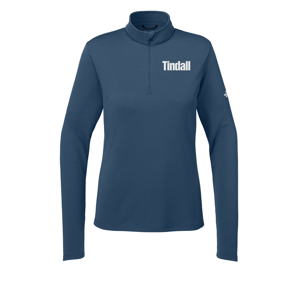 tindallcorp-the-north-face-womens-ambition-14-zip-embroidery-leftchest-NF0A8ENQ-shadyblue-flat-front