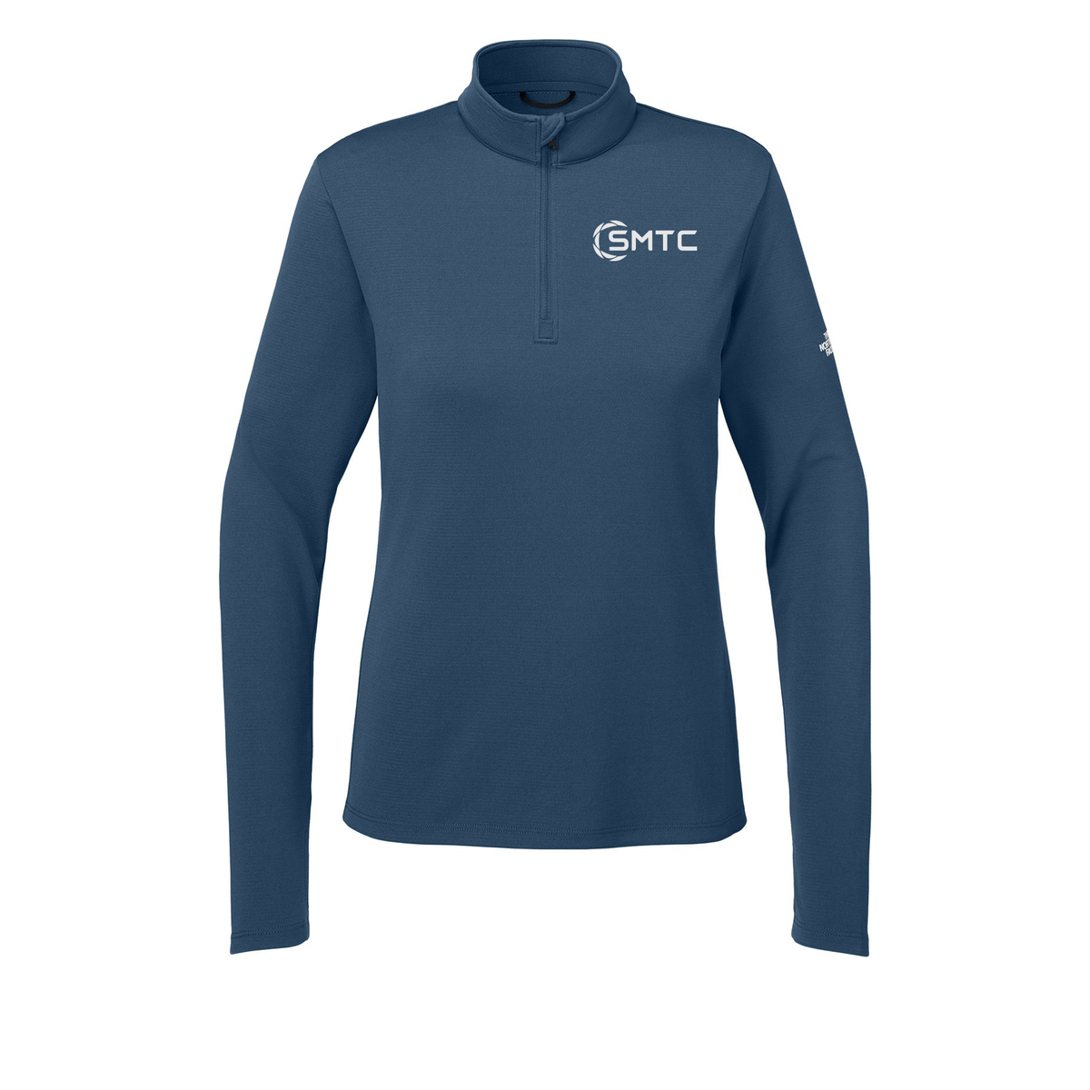 smtc-the-north-face-womens-ambition-14-zip-embroidery-leftchest-NF0A8ENQ-shadyblue-flat-front