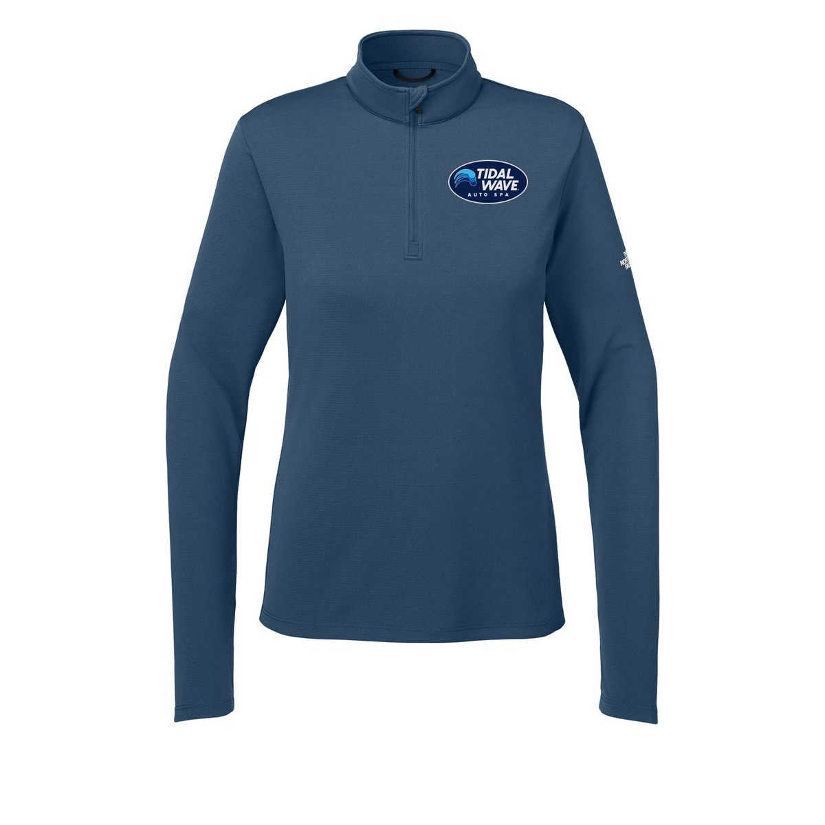 tidalwaveautospa-the-north-face-womens-ambition-14-zip-embroidery-leftchest-NF0A8ENQ-shadyblue-flat-front