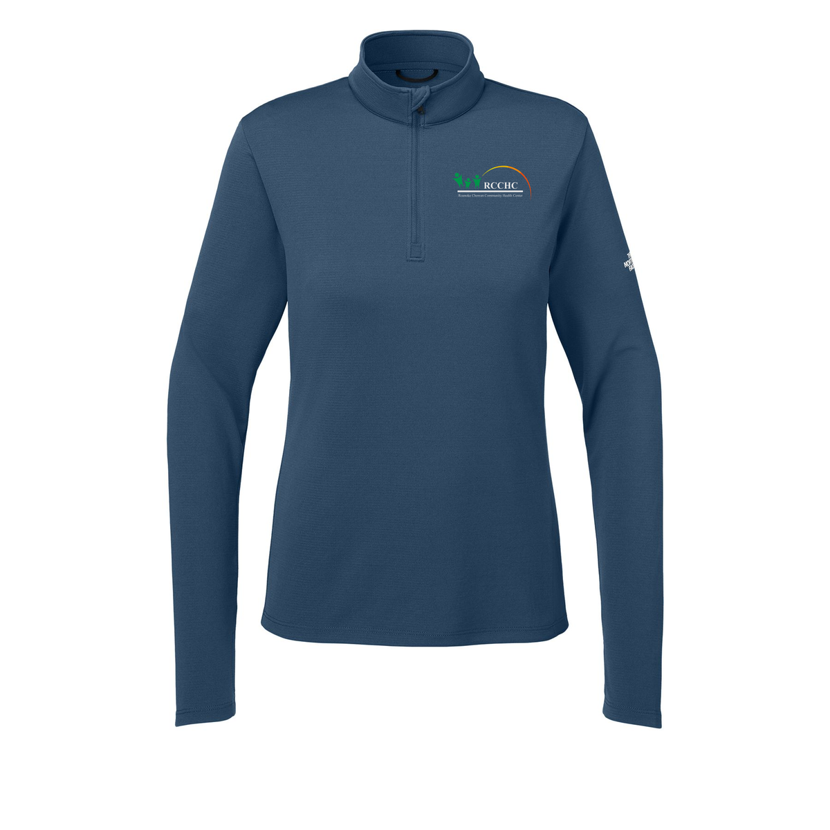 rcchc-the-north-face-womens-ambition-14-zip-embroidery-leftchest-NF0A8ENQ-shadyblue-flat-front