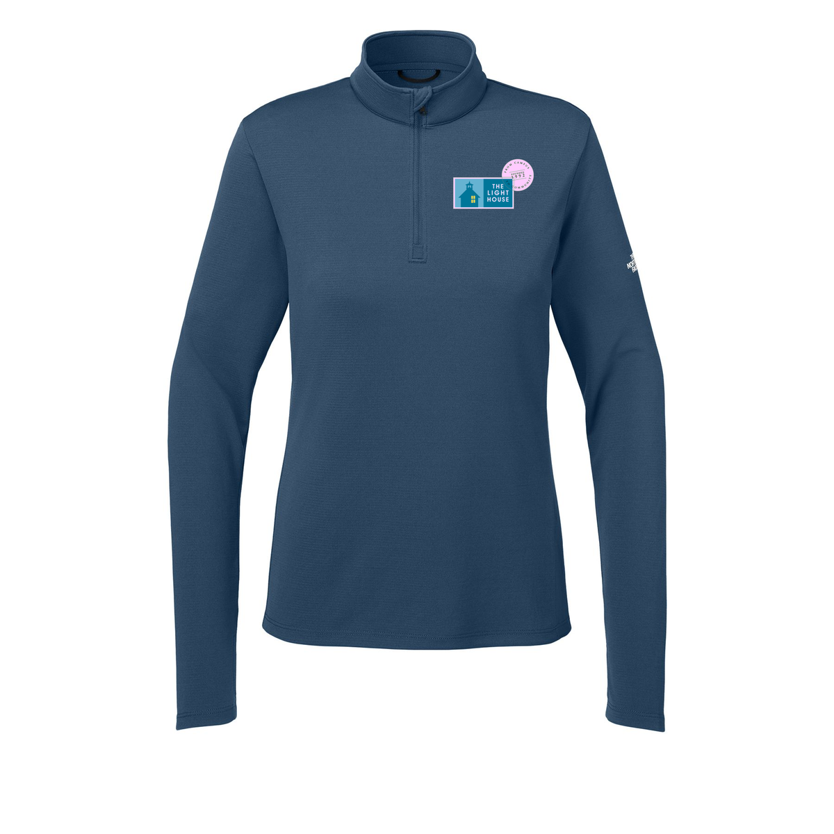 lhcampus-the-north-face-womens-ambition-14-zip-embroidery-leftchest-NF0A8ENQ-shadyblue-flat-front