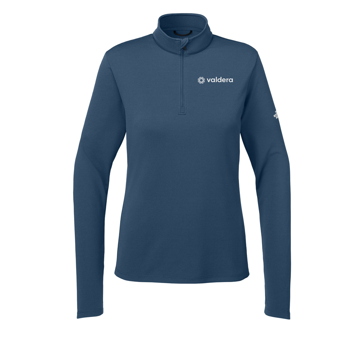 valdera-the-north-face-womens-ambition-14-zip-embroidery-leftchest-NF0A8ENQ-shadyblue-flat-front