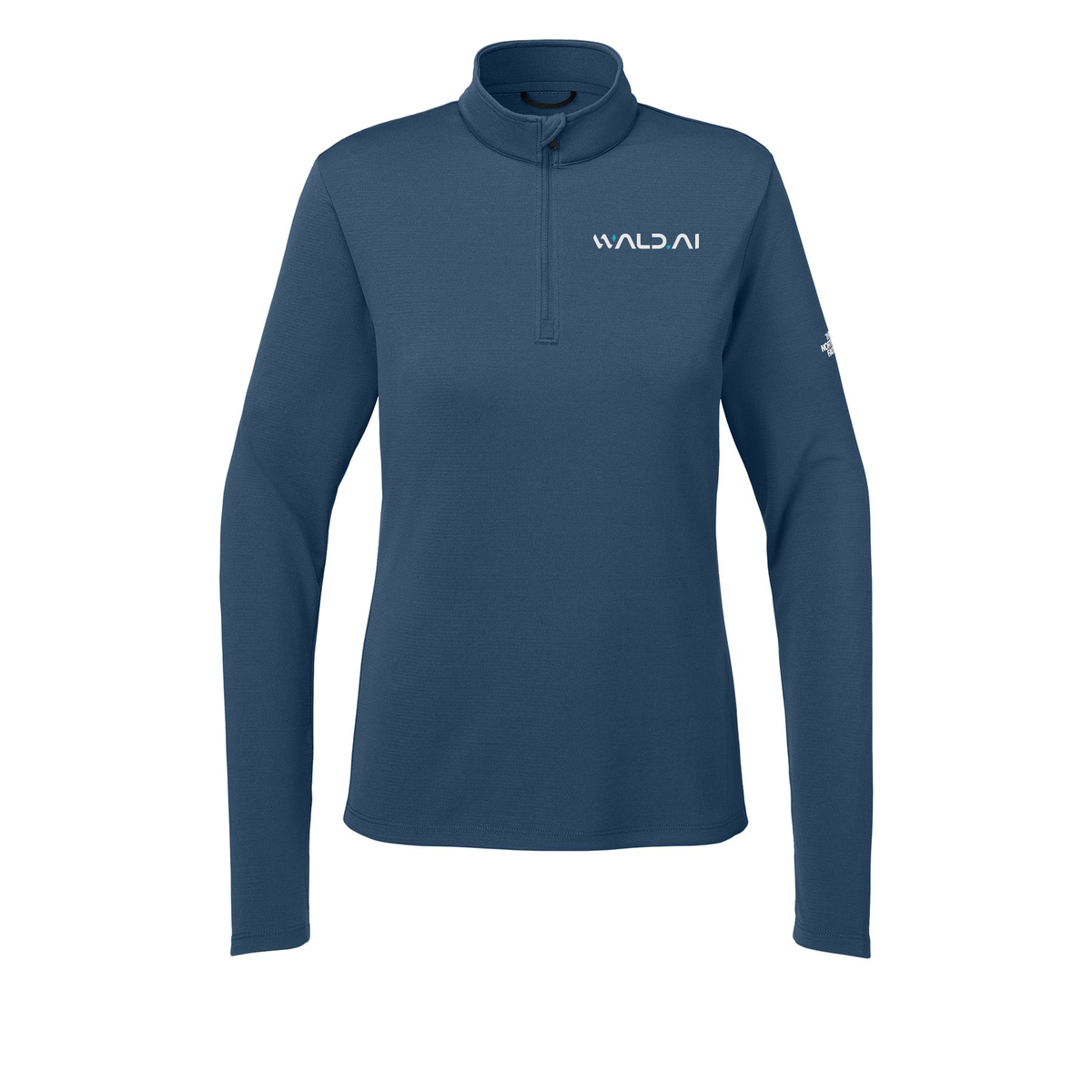 wald-the-north-face-womens-ambition-14-zip-embroidery-leftchest-NF0A8ENQ-shadyblue-flat-front