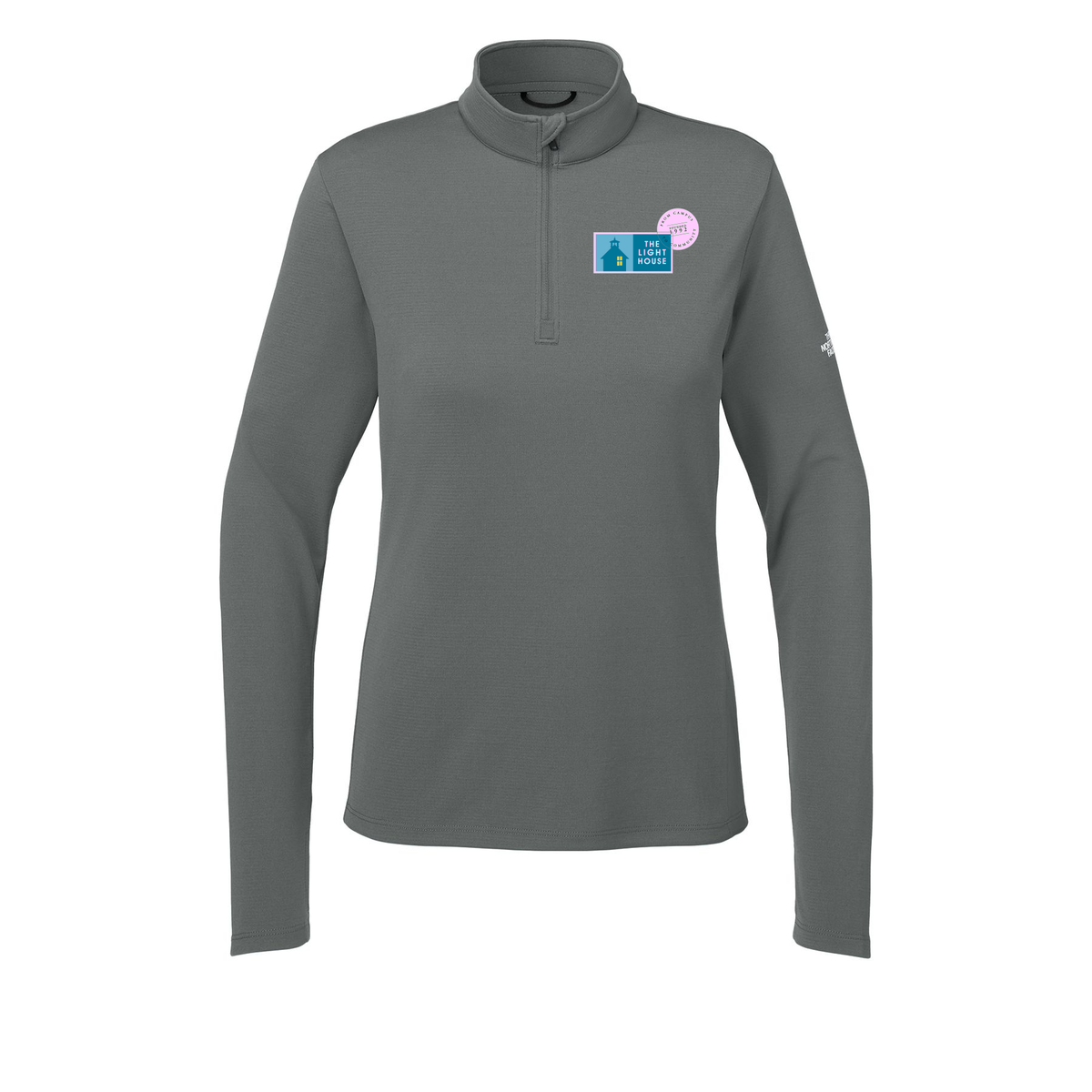 lhcampus-the-north-face-womens-ambition-14-zip-embroidery-leftchest-NF0A8ENQ-smokedpearlgrey-flat-front